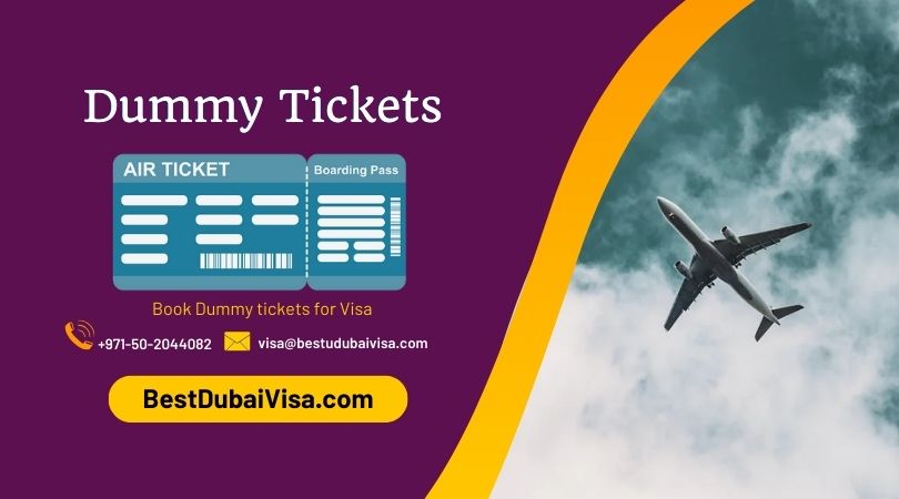 Dummy Ticket for Dubai Visa